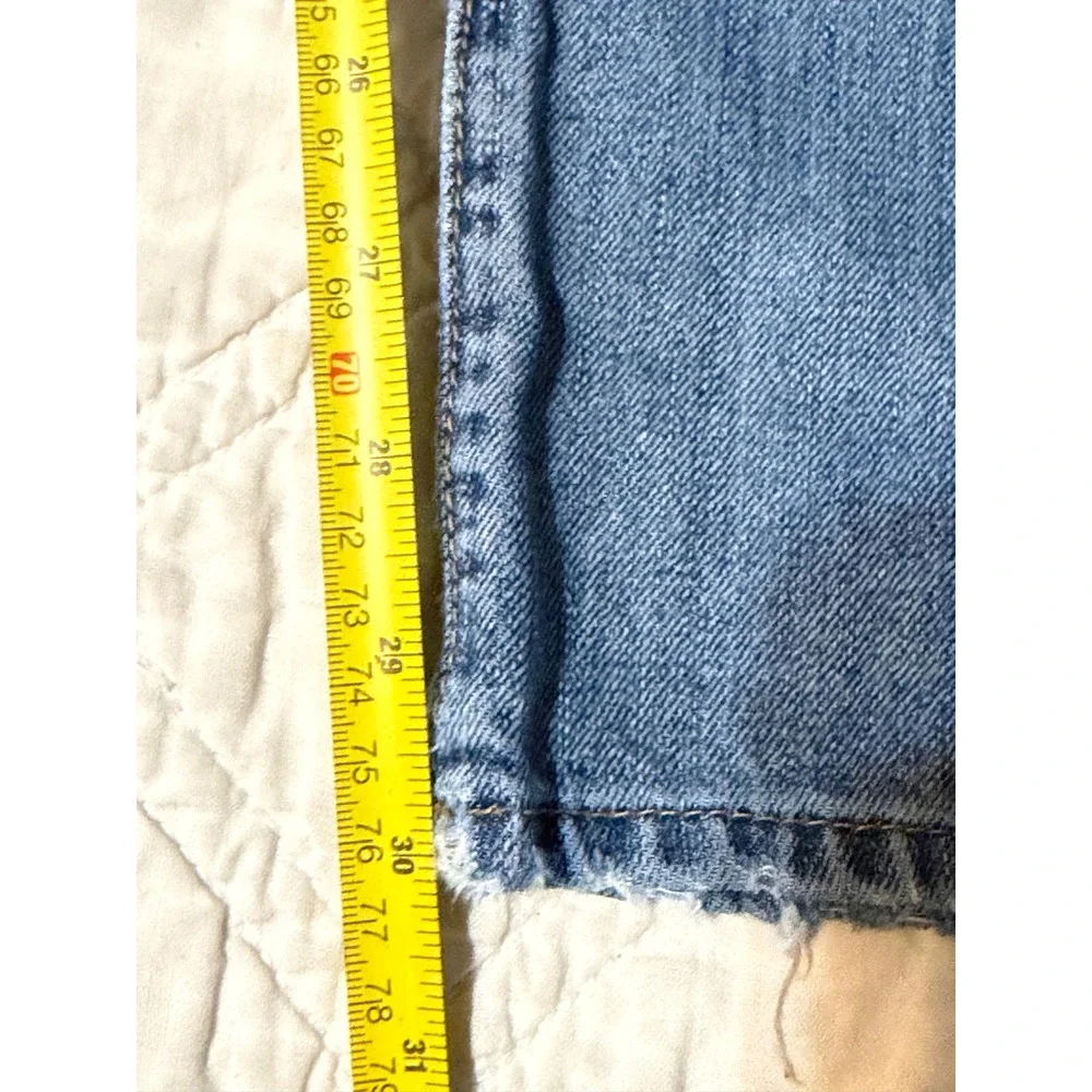 Lucky Brand 181 Relaxed Straight Mens Blue Distressed Denim Jeans 33x34